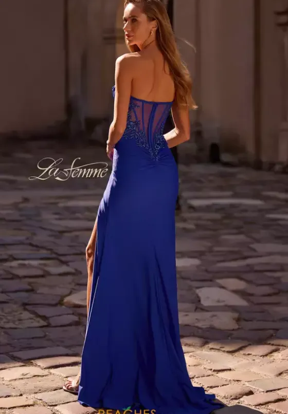 Fitted|Long Dresses^La Femme 32981