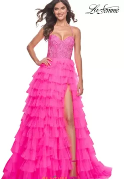 Long Dresses|Plus Sized Dresses^La Femme 32335