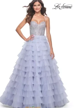 Long Dresses|Plus Sized Dresses^La Femme 32335