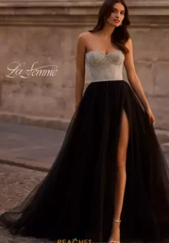 Long Dresses|Pageant^La Femme 32704 Black
