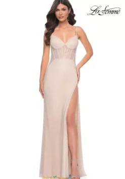 Fitted|Long Dresses^La Femme 32408