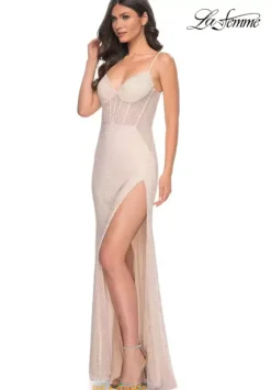 Fitted|Long Dresses^La Femme 32408