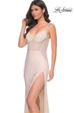 Fitted|Long Dresses^La Femme 32408