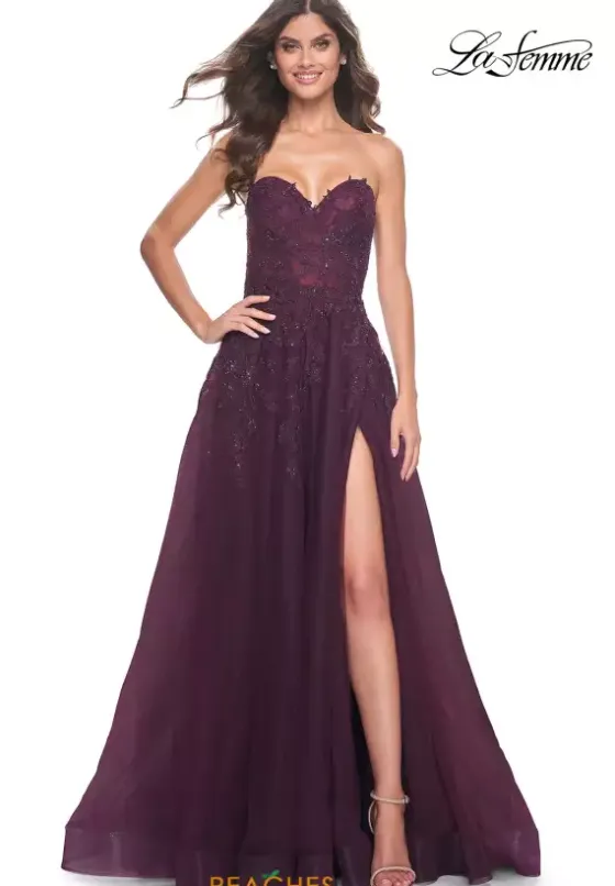 Long Dresses|Plus Sized Dresses^La Femme 32304