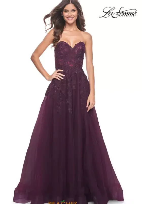 Long Dresses|Plus Sized Dresses^La Femme 32304