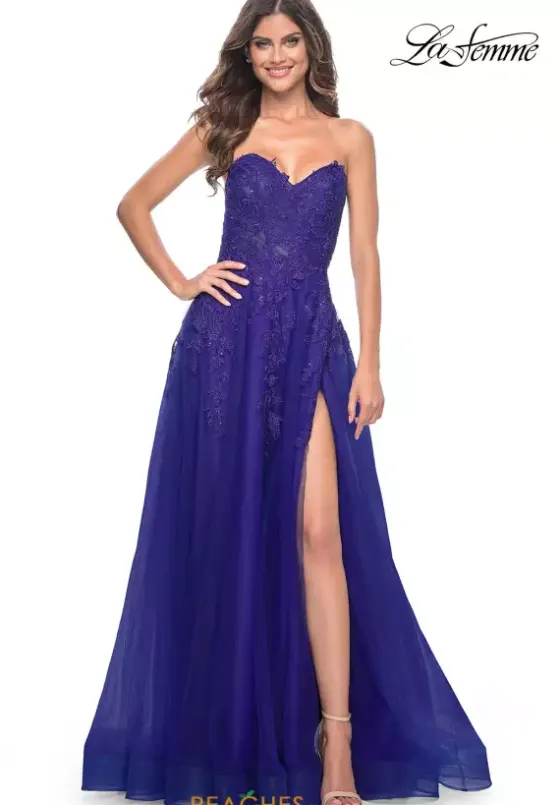 Long Dresses|Plus Sized Dresses^La Femme 32304