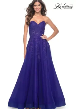 Long Dresses|Plus Sized Dresses^La Femme 32304