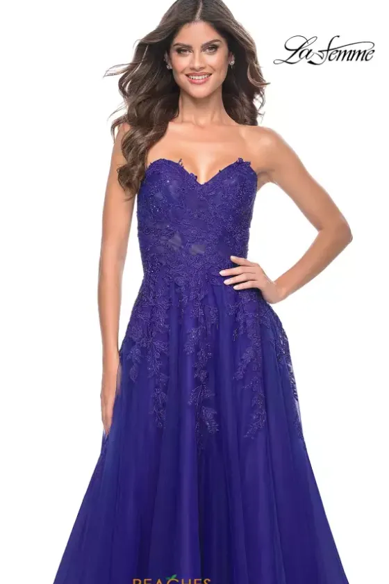 Long Dresses|Plus Sized Dresses^La Femme 32304