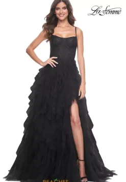 Long Dresses|Plus Sized Dresses^La Femme 32233