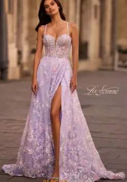 Long Dresses|Sweet Sixteen^La Femme 32695 Lavender