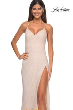 Fitted|Long Dresses^La Femme 32203