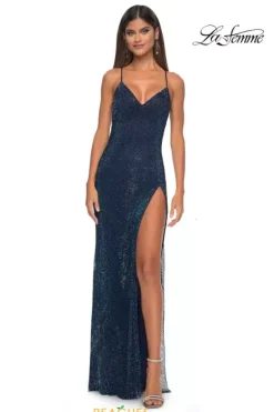 Fitted|Long Dresses^La Femme 32203