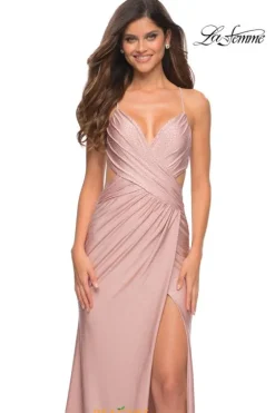 Long Homecoming Dresses|Sexy^La Femme 30504 Mauve