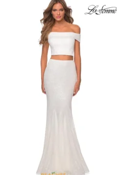 Fitted|Long Dresses^La Femme 28425