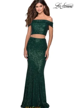 Fitted|Long Dresses^La Femme 28425