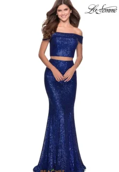 Fitted|Long Dresses^La Femme 28425