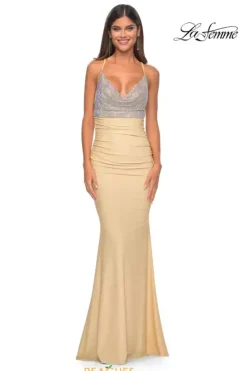 Fitted|Long Dresses^La Femme 32320