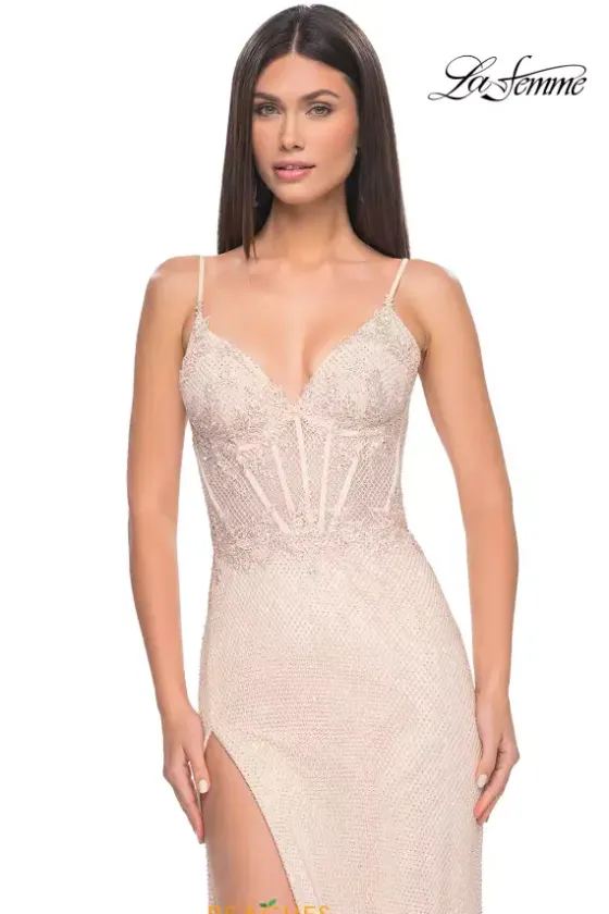 Fitted|Long Dresses^La Femme 32236