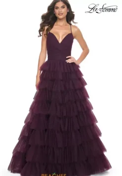 Long Dresses|Plus Sized Dresses^La Femme 32086