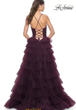 Long Dresses|Plus Sized Dresses^La Femme 32086