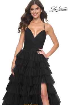 Long Dresses|Plus Sized Dresses^La Femme 32086