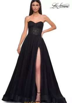 A Line|Long Dresses^La Femme 32579