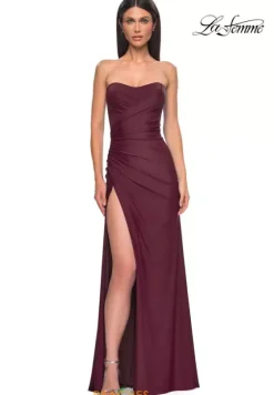 Fitted|Long Dresses^La Femme 33012