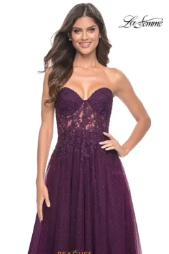 Long Dresses|Plus Sized Dresses^La Femme 32253