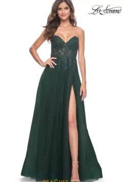 Long Dresses|Plus Sized Dresses^La Femme 32253