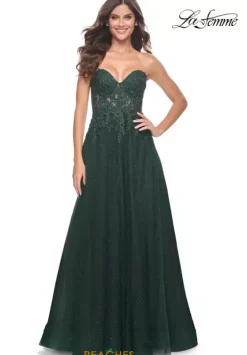 Long Dresses|Plus Sized Dresses^La Femme 32253