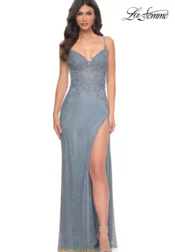 Fitted|Long Dresses^La Femme 32292