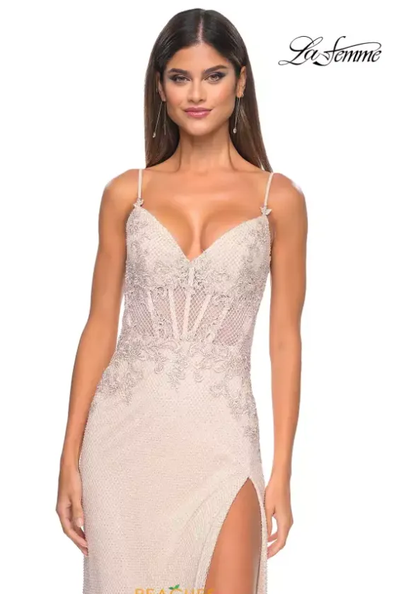 Fitted|Long Dresses^La Femme 32292