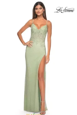 Fitted|Long Dresses^La Femme 32292