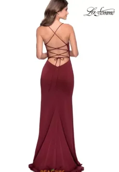 Fitted|Long Dresses^La Femme 28294