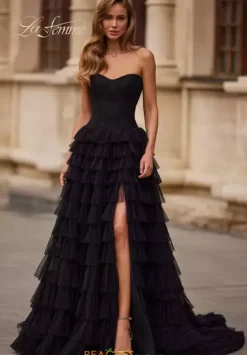 Long Dresses|Plus Sized Dresses^La Femme 33202