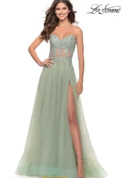 Sweet Sixteen|Long Dresses^La Femme 31367 Sage