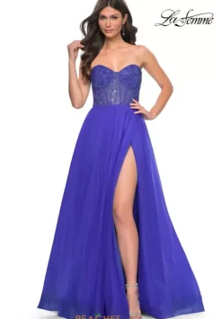 Ball Gowns|A Line^La Femme 32216