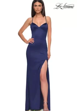 Fitted|Long Dresses^La Femme 33010