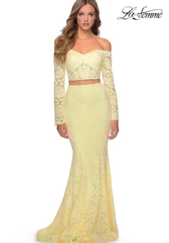 Long Sleeve Prom Dresses|Dresses With Sleeves^La Femme 28666