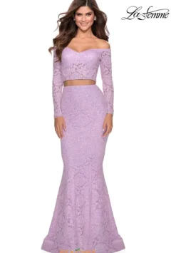 Long Sleeve Prom Dresses|Dresses With Sleeves^La Femme 28666