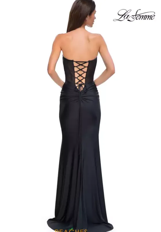 Fitted|Long Dresses^La Femme 32971