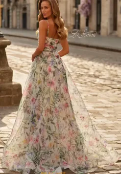 A Line|Plus Size^La Femme 33516 Multi