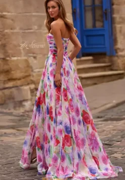 A Line|Plus Size^La Femme 33487 Multi