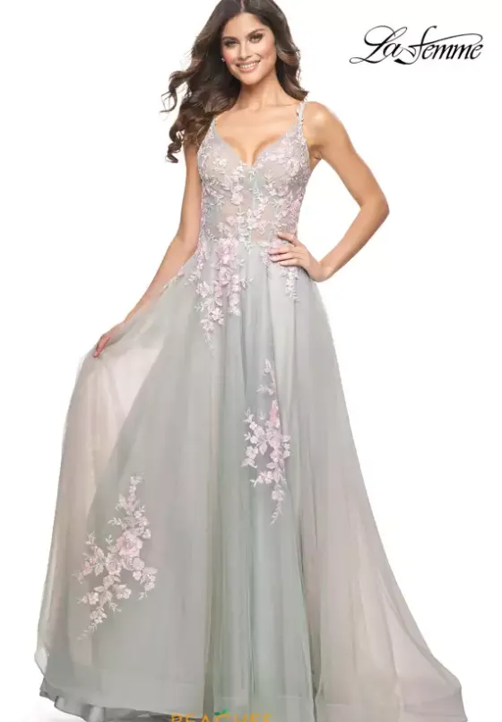 Long Dresses|Plus Sized Dresses^La Femme 31939