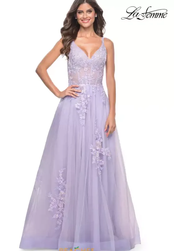 Long Dresses|Plus Sized Dresses^La Femme 31939