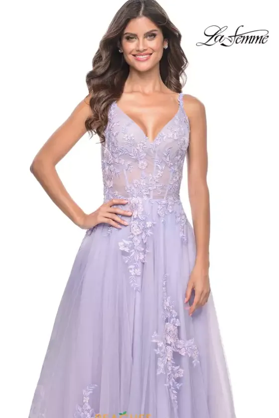 Long Dresses|Plus Sized Dresses^La Femme 31939