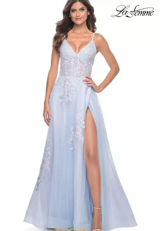 Long Dresses|Plus Sized Dresses^La Femme 31939