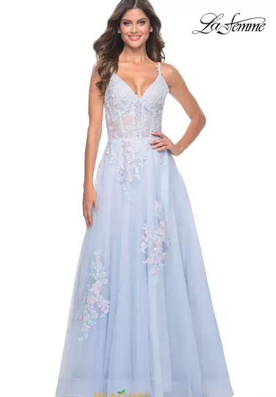 Long Dresses|Plus Sized Dresses^La Femme 31939