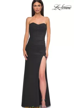 Fitted|Long Dresses^La Femme 32990