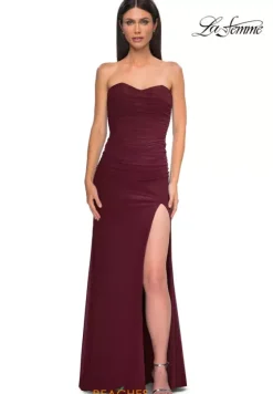 Fitted|Long Dresses^La Femme 32990